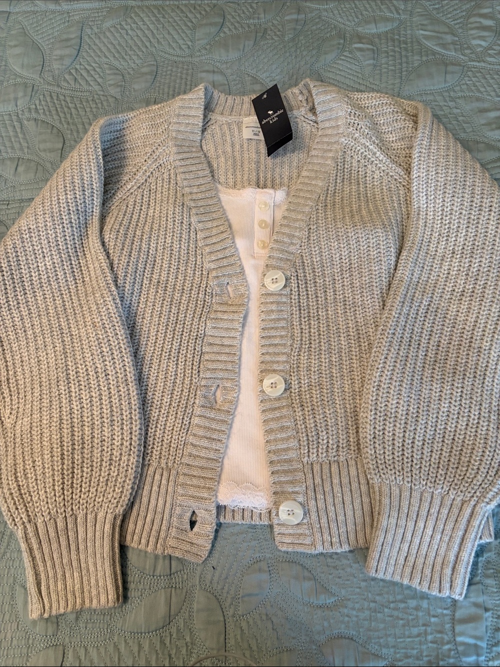 Abercrombie & Fitch-cardigan & camisole 11/12 $18 for both